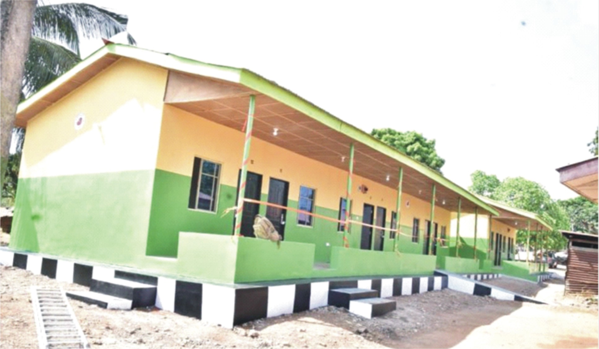 The newly commissioned  block of rooms at Ago Ireti