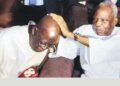 Flash back! President-elect, Asiwaju Bola Tinubu, receiving blessing from Afenifere National Leader, Pa Reuben Fasoranti at his residence in Akure, before the February 25th Presidential election