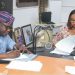 From left: Director-General, Ondo State Contributory Health Commission, Dr Abiodun Oyeneyin and Secretary to the State Government, Princess Oladunni Odu, during the signing of the service agreement between the State Government and Third Party Administrators on Ondo State Contributory Health Scheme in Akure .
                                                                                                                                                               Photo: Kemi Olatunde
