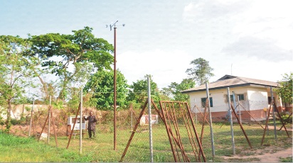 Meteorological Station at the Climatology Department of Ondo State Ministry of Agriculture and Forestry, Akure                              Photo: Suberu Ayodele