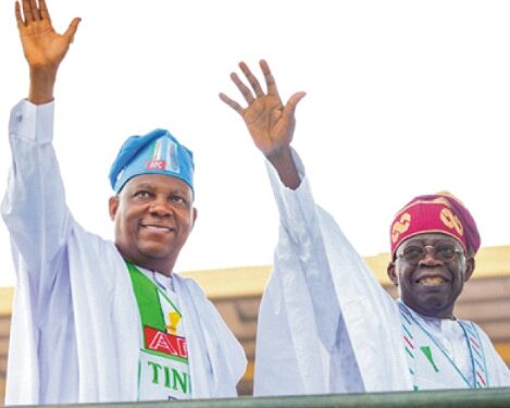 From left: Vice President-elect, Senator Kashim Shettima and President-elect, Asiwaju Bola Tinubu set to be sworn-in, as Nigeria's President and Vice President today