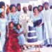 Group Captain Stephen Oluwole Daramola (rtd) (M) with his children and grandchildren during the 80th birthday held in Owo at the weekend                                                                            				Photo: Peter Oluwadare
