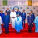 President Bola Ahmed Tinubu, (middle), with Heads of State and Government of the Economic Community of West African States (ECOWAS) after the Extraordinary Summit of the Authority on the political situation in the Republic of Niger