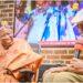National Chairman, All Progressives Congress, APC, Dr. Abdullahi Ganduje with the Ondo State Governor, Oluwarotimi Akeredolu, when he led APC delegation on a visit to the Governor's residence in Ibadan... yesterday