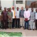 From 6th right: SWAN Secretary, Joseph Adesuyan, Chairman, Segun Giwa, General Manager, Sports Council, Mr Henry Babatunde and others