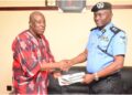 From left: Chairman, Editor-in-Chief, Owena Press Limited, Sir Ademola Adetula, MFR, presenting copies of The Hope to Ondo State Commissioner of Police, Mr Abiodun Asabi during a courtesy visit to the company  ...yesterday                                                                                                                               Photo: Peter Oluwadare