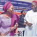 From left: Wife of the Ondo State Governor, Chief (Mrs) Betty Anyanwu-Akeredolu, in a joyous mood with State Chairman of the All Progressives Congress, APC, at the inauguration of Women Mobilizers ahead of the 2024 gubernatorial election at the party's Secretariat in Akure